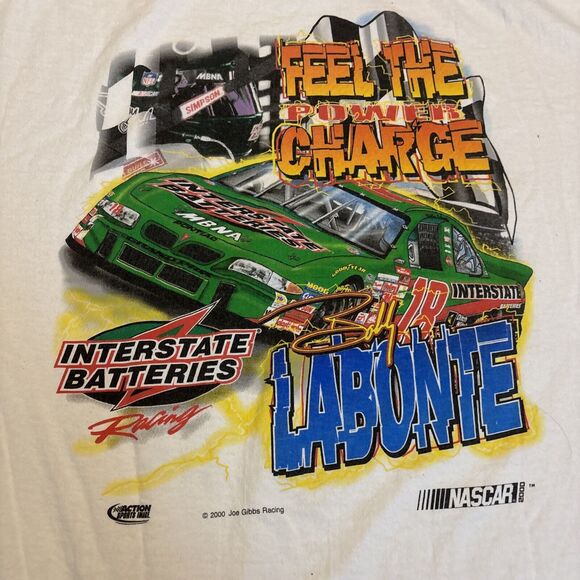 Vintage 2000 Y2K Nascar Racing Rare Short Sleeve Hit Bobby Labonte T-shirt Sz XL - Picture 5 of 9